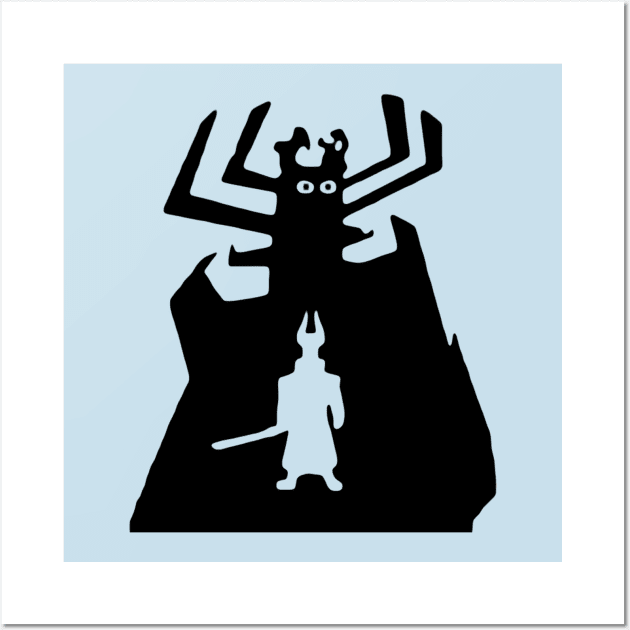 Samurai Jack Wall Art by MinimalistTShirts